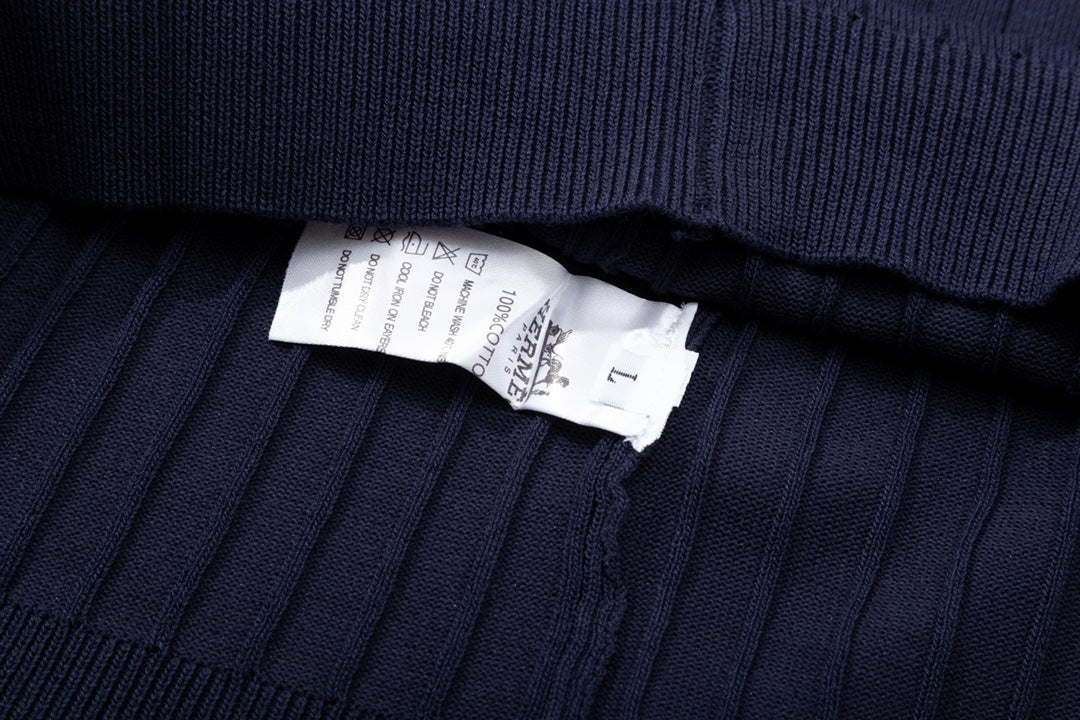 Fashion men's knitted polo shirt