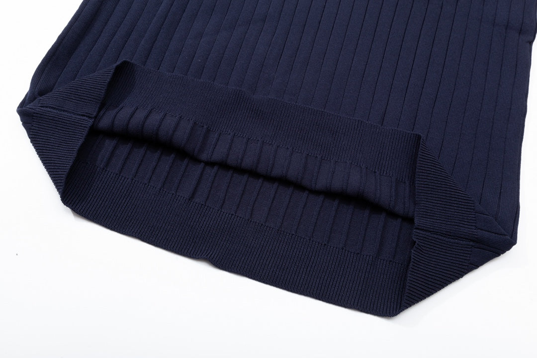 Fashion men's knitted polo shirt