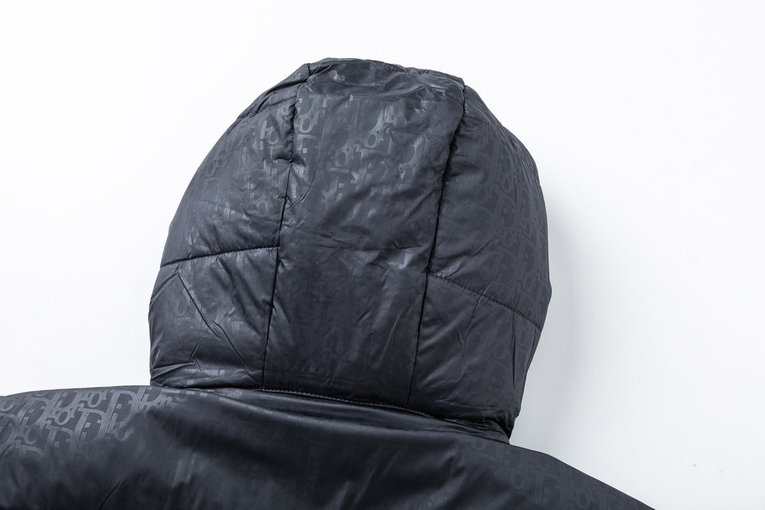 Removable jacquard down jacket
