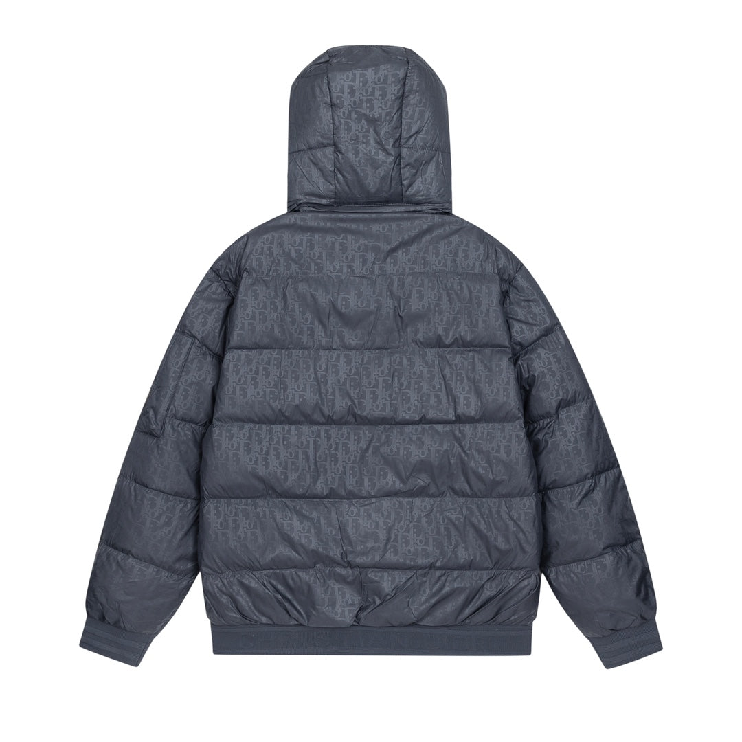 Removable jacquard down jacket