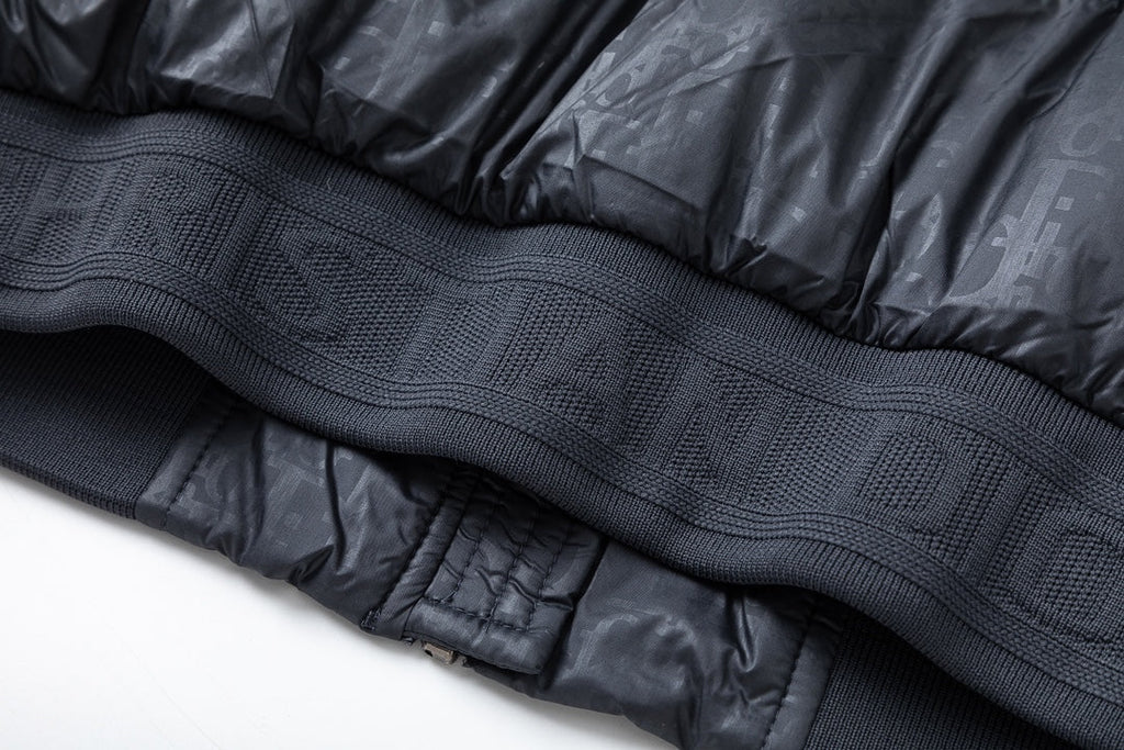 Removable jacquard down jacket