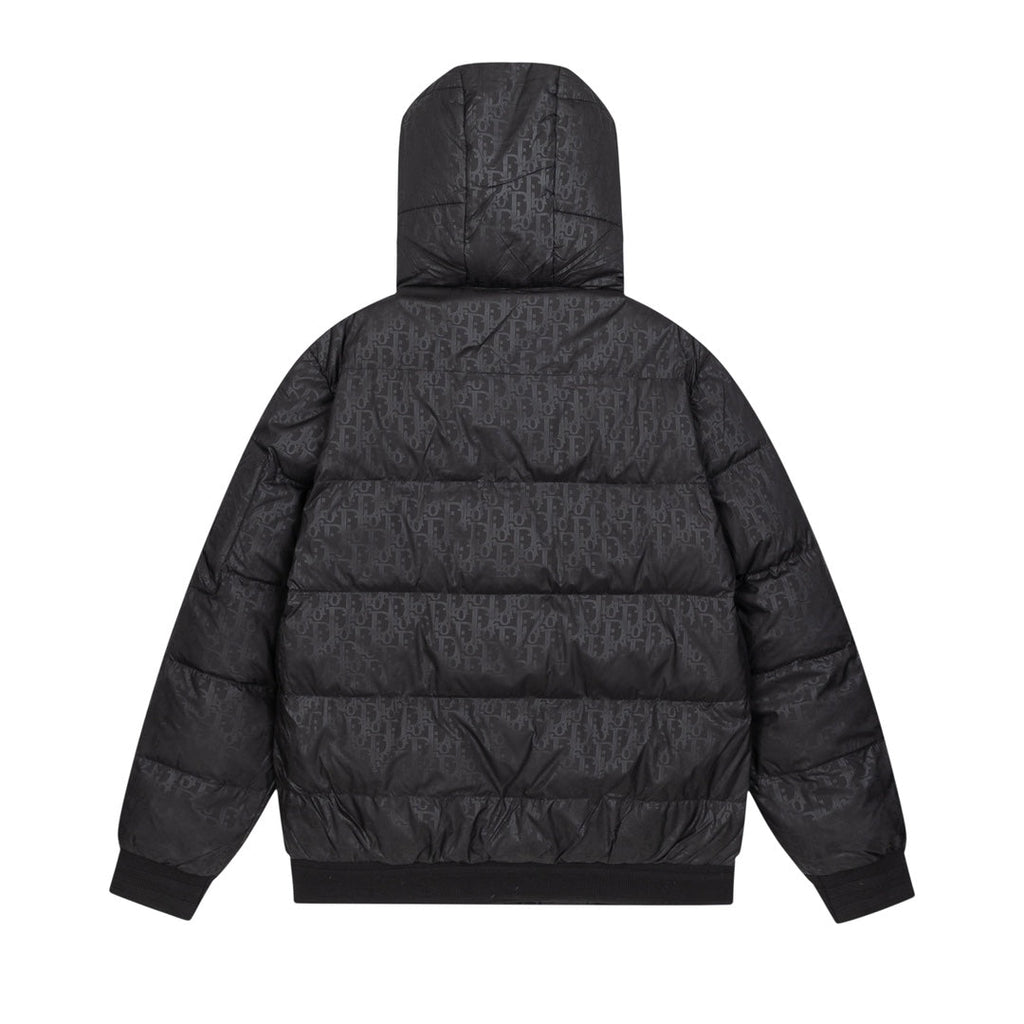 Removable jacquard down jacket