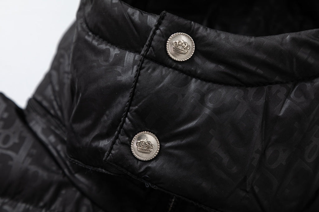 Removable jacquard down jacket