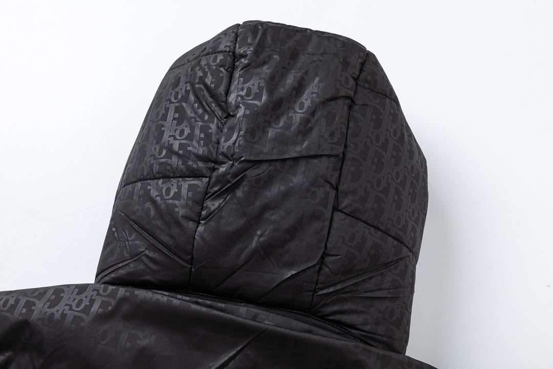 Removable jacquard down jacket