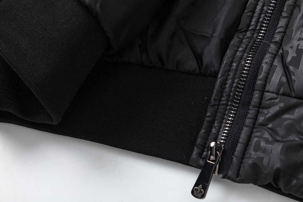 Removable jacquard down jacket