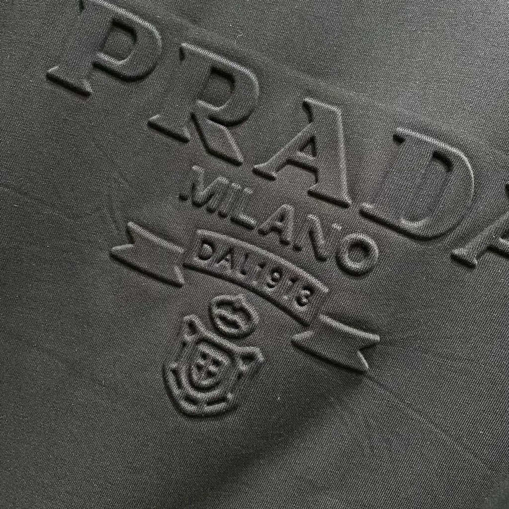 3D cotton crew neck T-shirt