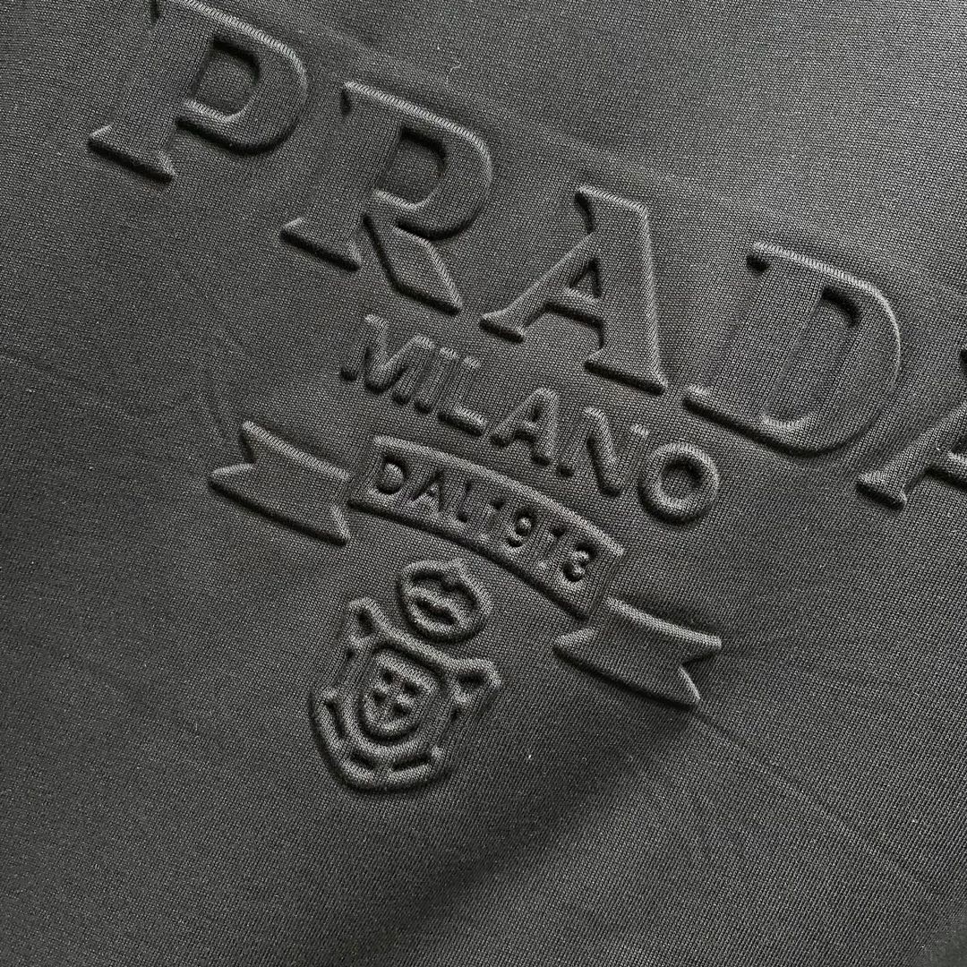 3D cotton crew neck T-shirt