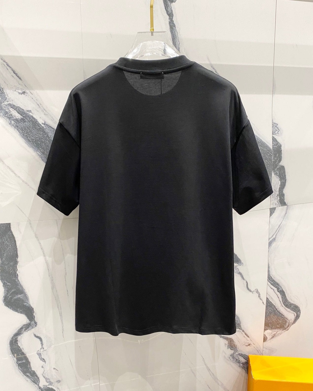 3D cotton crew neck T-shirt