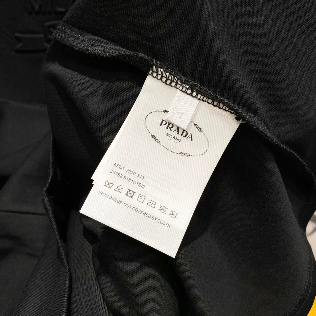 3D cotton crew neck T-shirt