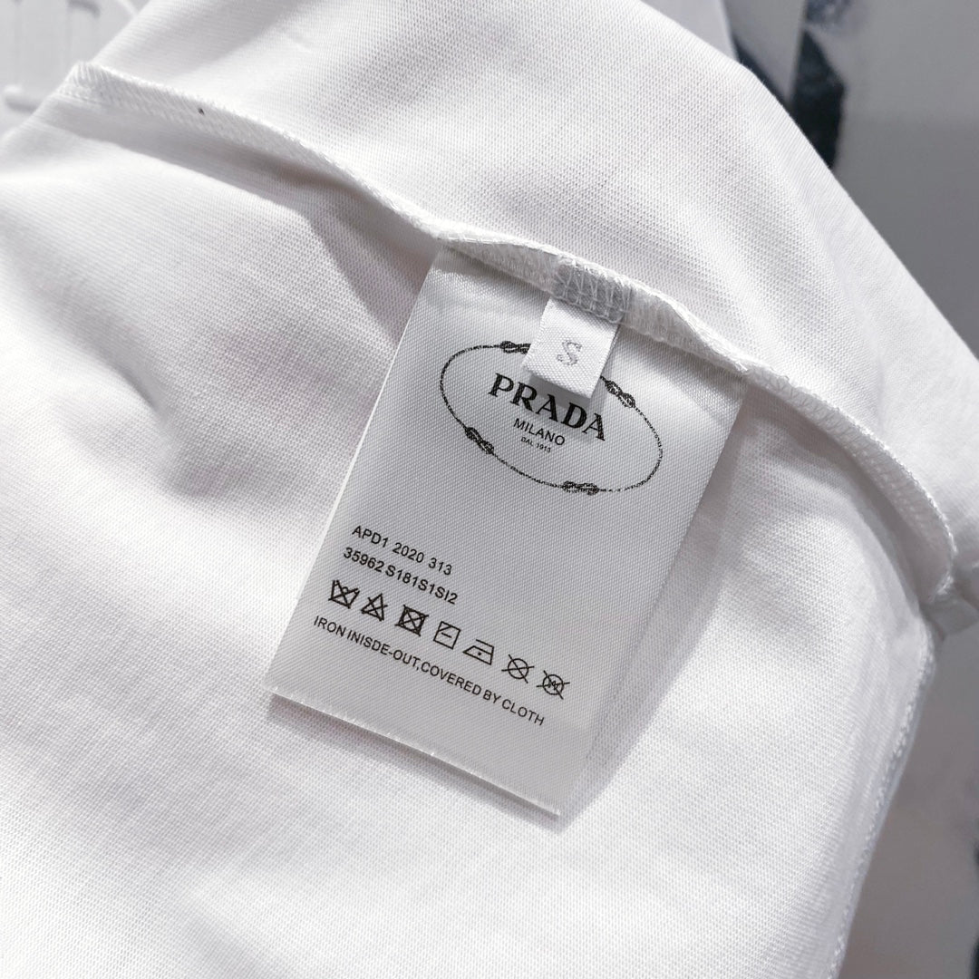 Three-dimensional embossed letter T-shirt