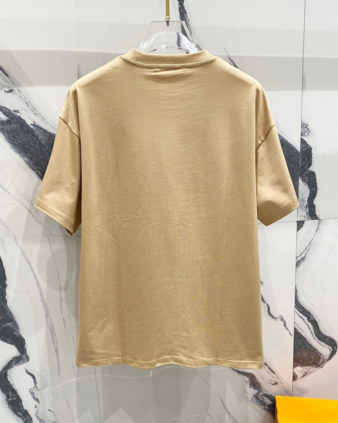 3D cotton crew neck T-shirt