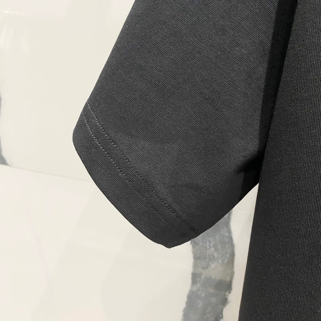 3D cotton crew neck T-shirt