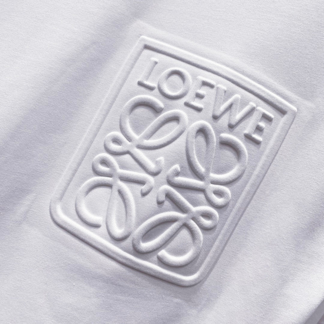 3D cotton crew neck T-shirt