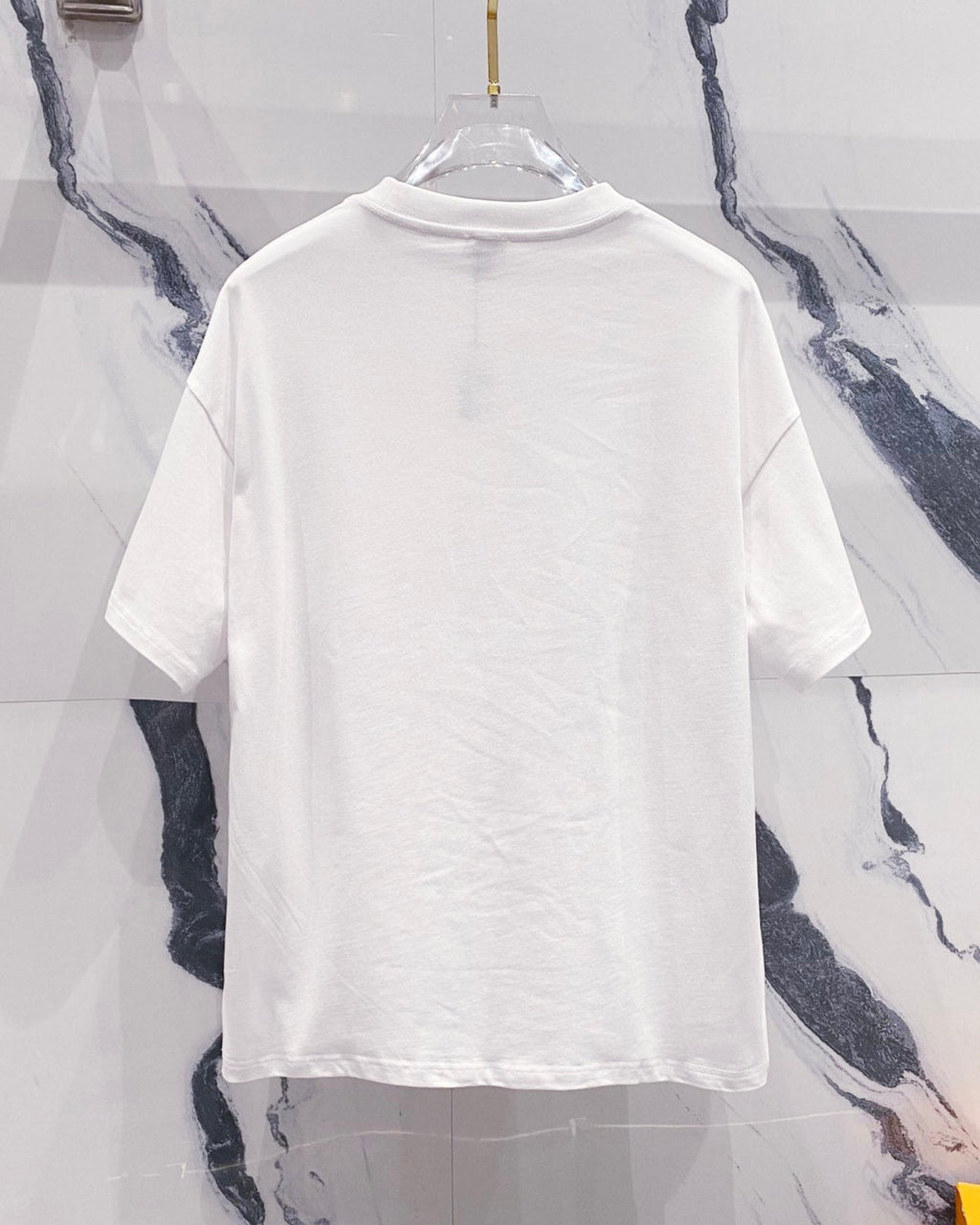 3D cotton crew neck T-shirt