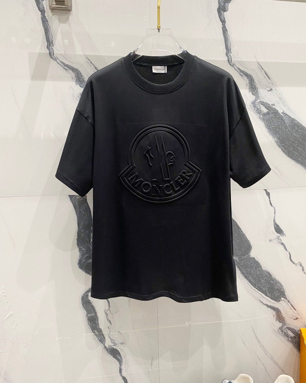 3D embossed cotton T-shirt