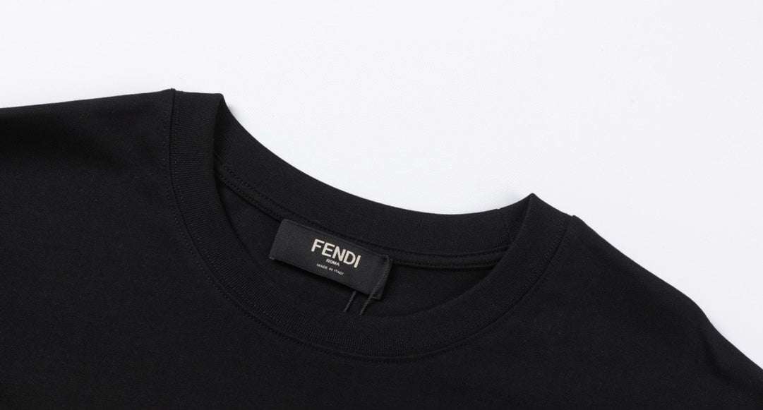 Embroidered print T-shirt