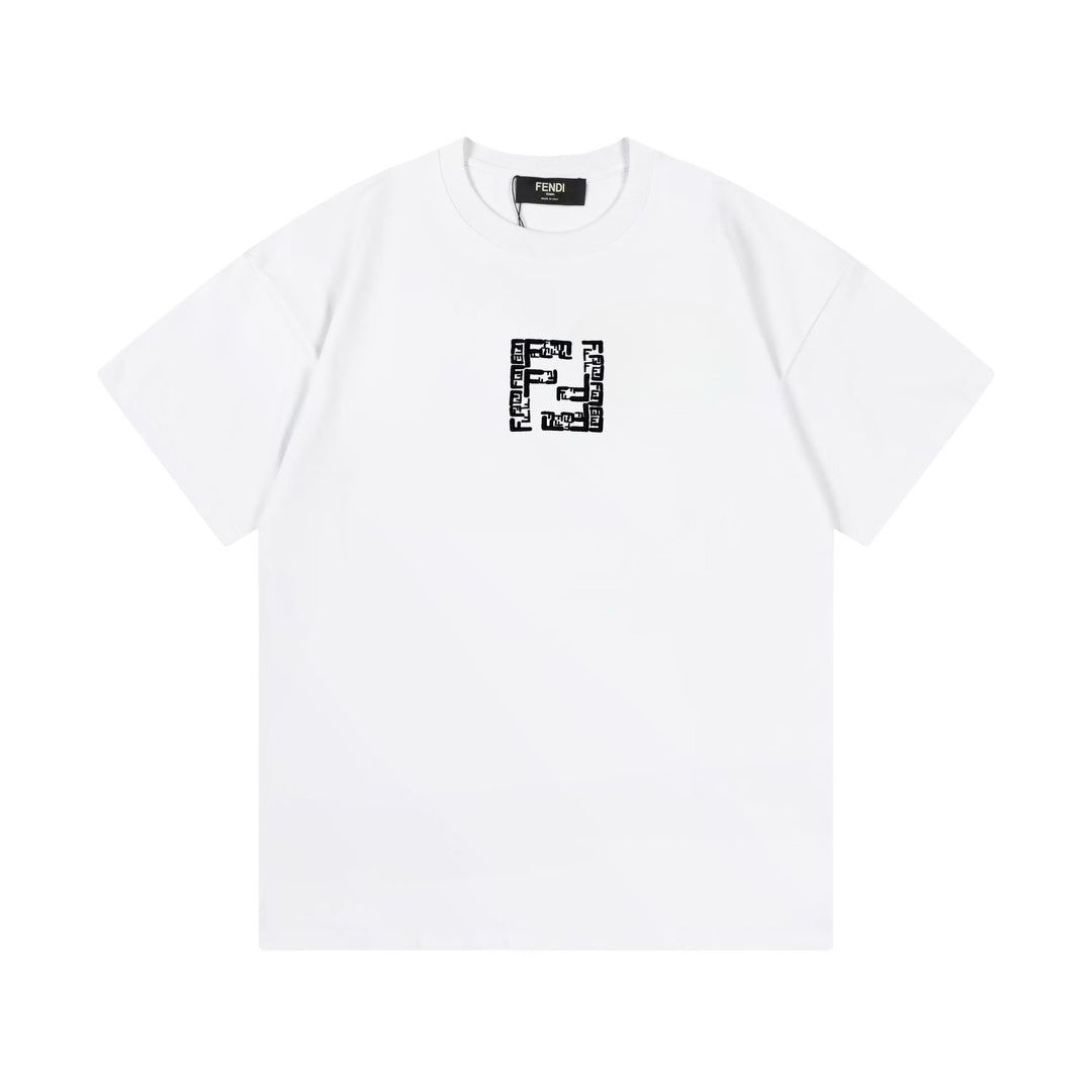 Embroidered print T-shirt