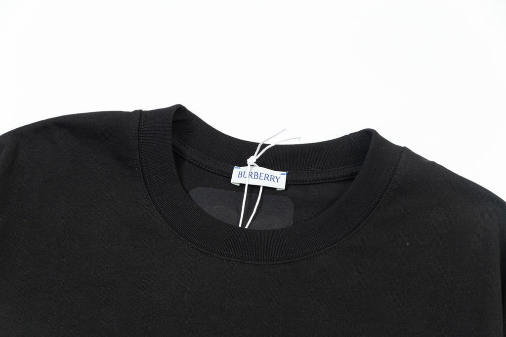Embroidered crew neck cotton T-shirt