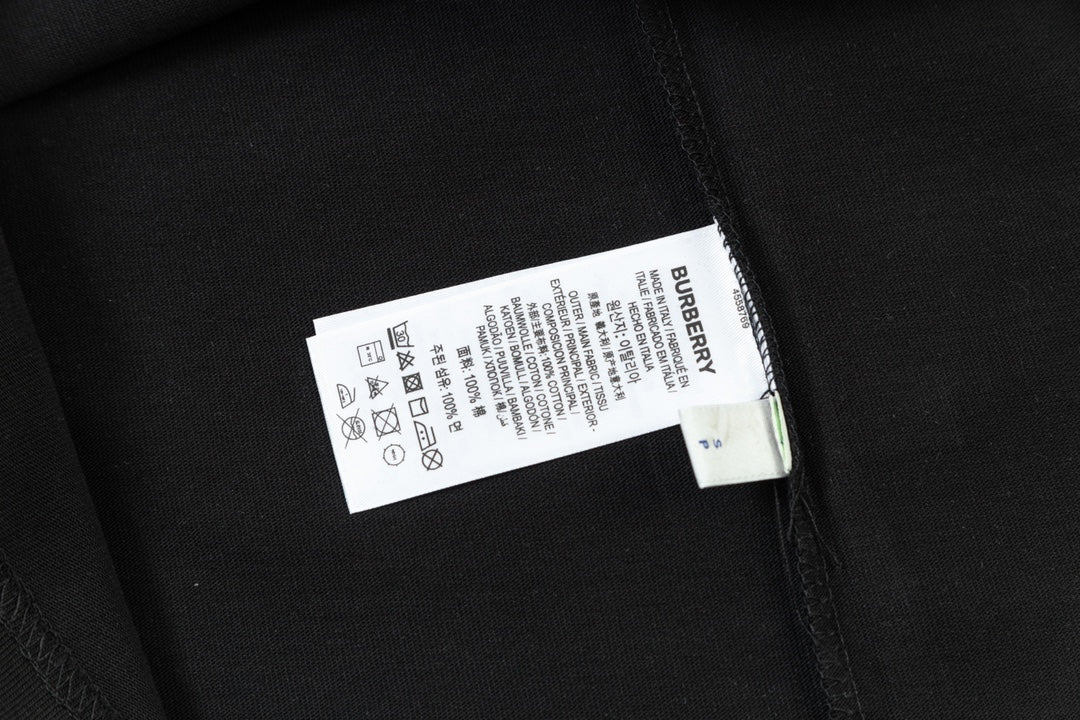 Embroidered crew neck cotton T-shirt