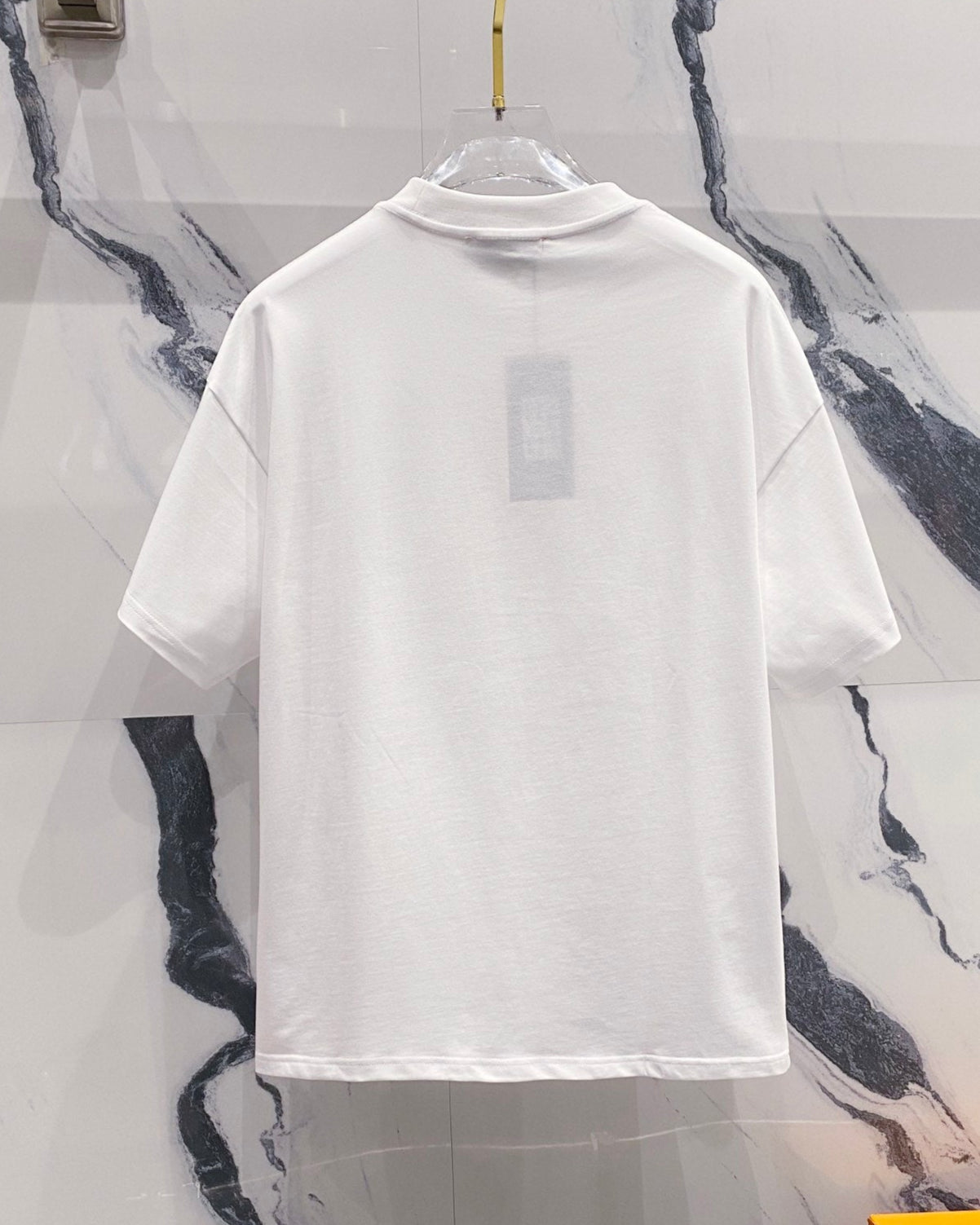 3D cotton crew neck T-shirt