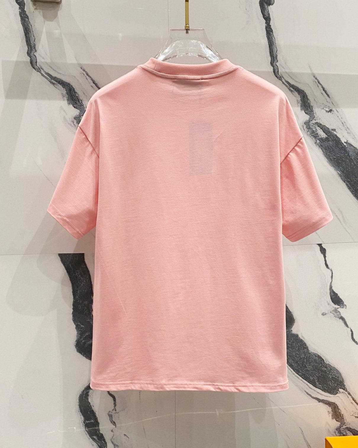 3D cotton crew neck T-shirt