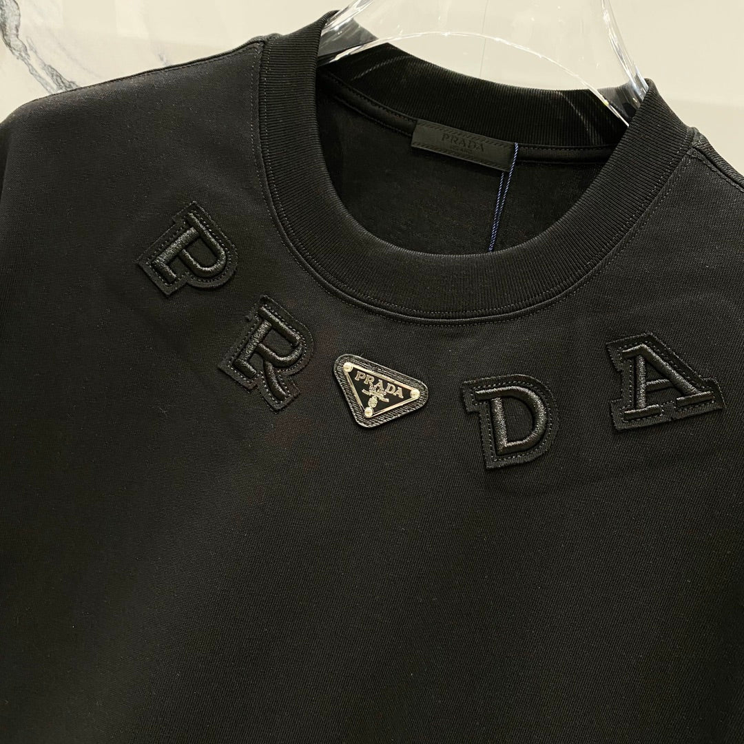 Fashion patch cotton T-shirt