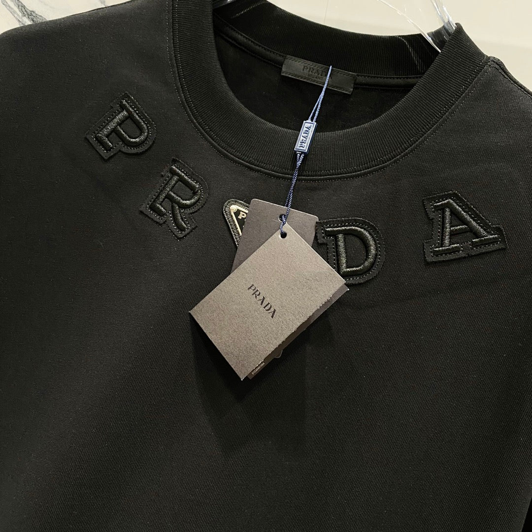 Fashion patch cotton T-shirt