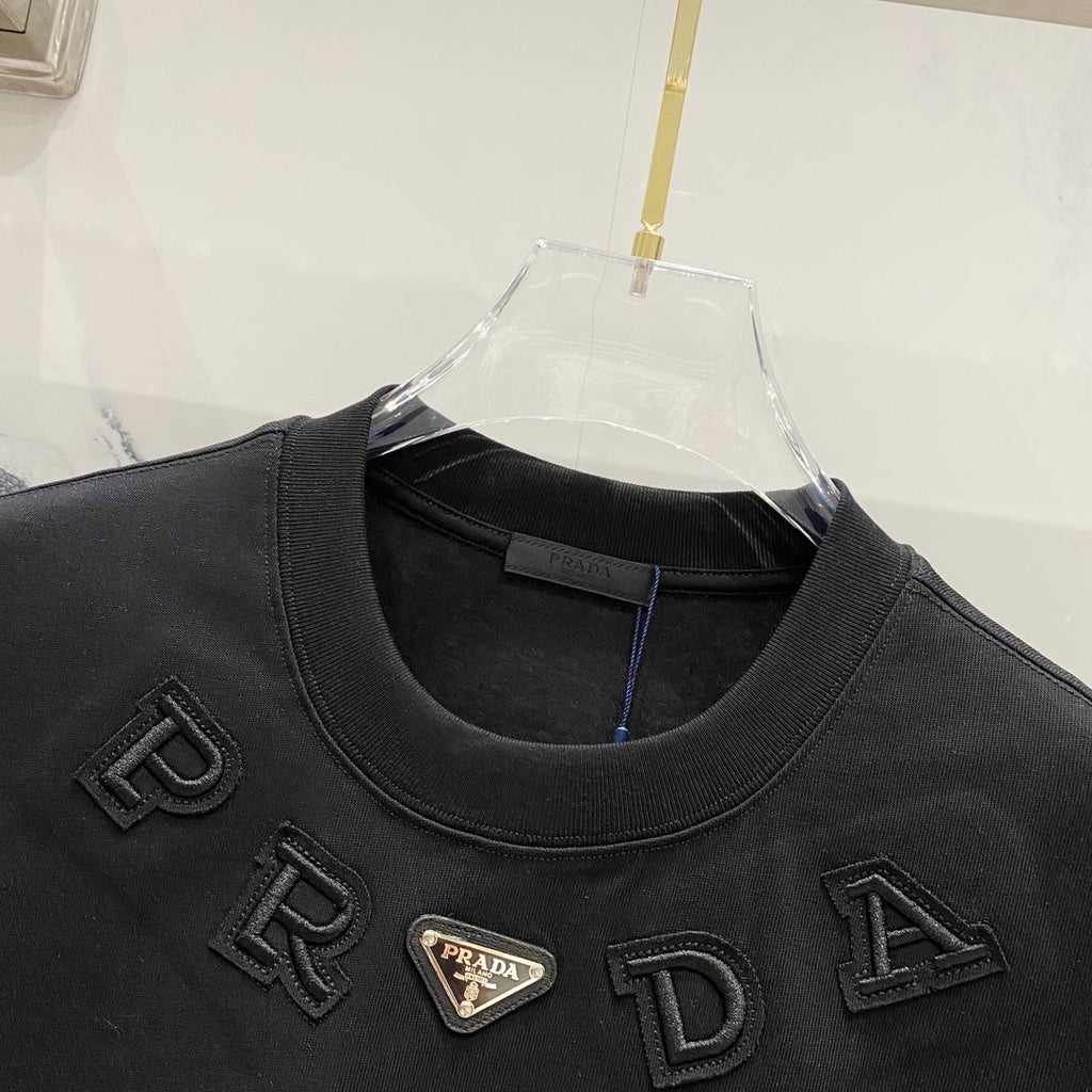 Fashion patch cotton T-shirt