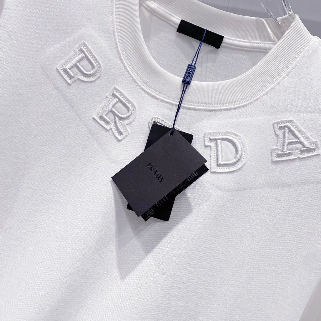 Fashion patch cotton T-shirt