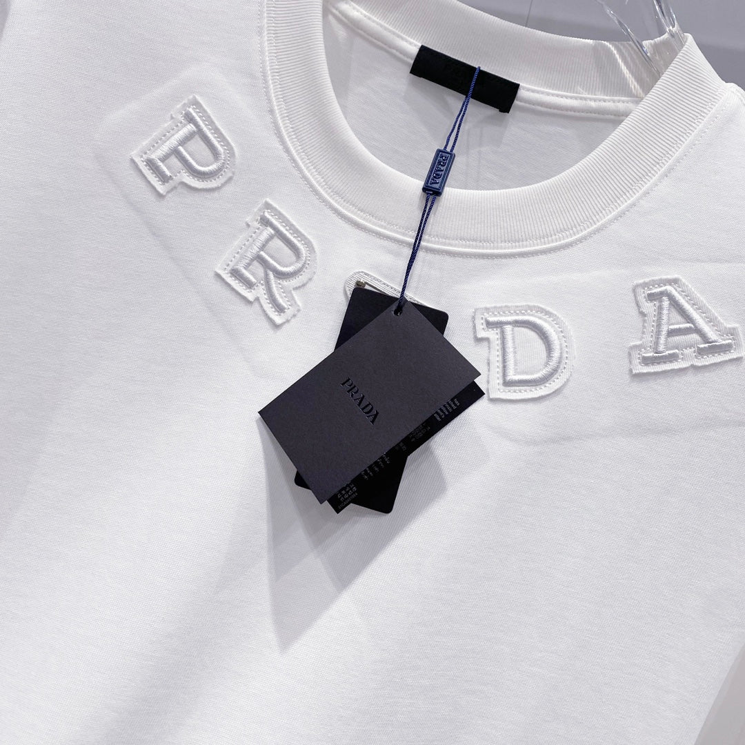 Fashion patch cotton T-shirt