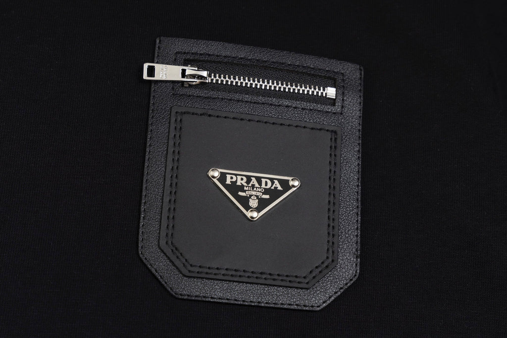 Pocket crew neck cotton T-shirt