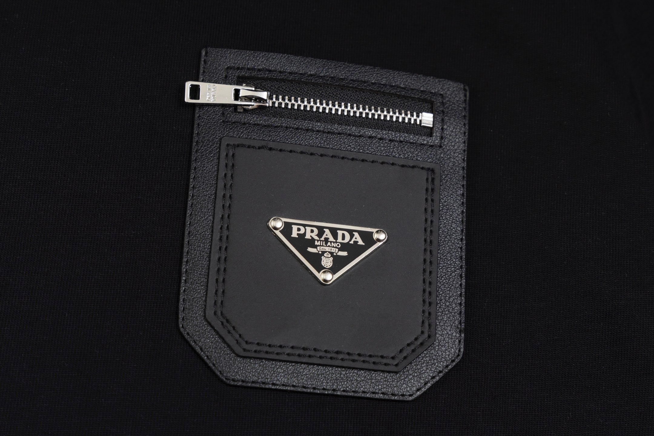 Pocket crew neck cotton T-shirt