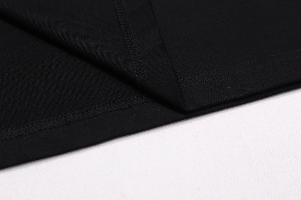 Painted printed cotton T-shirt