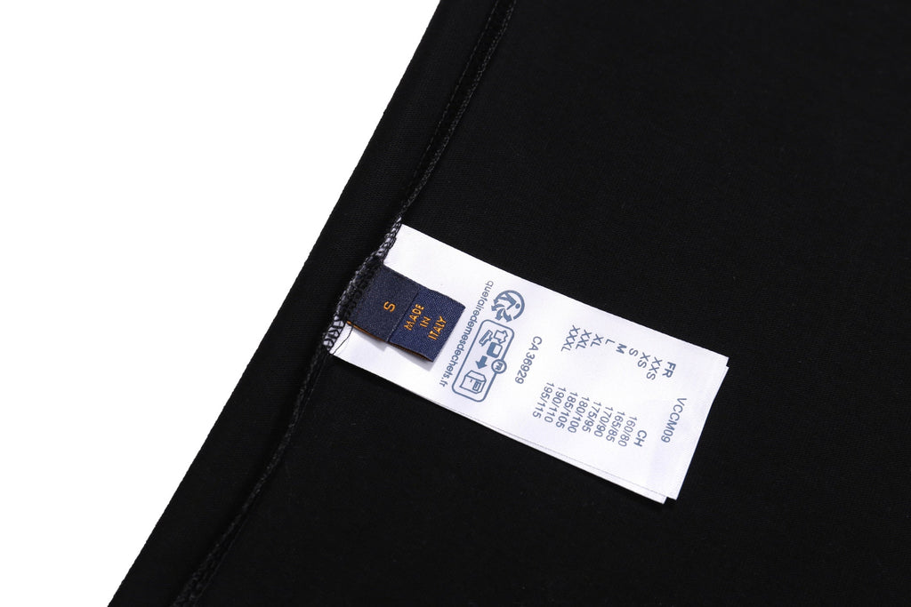 Painted printed cotton T-shirt