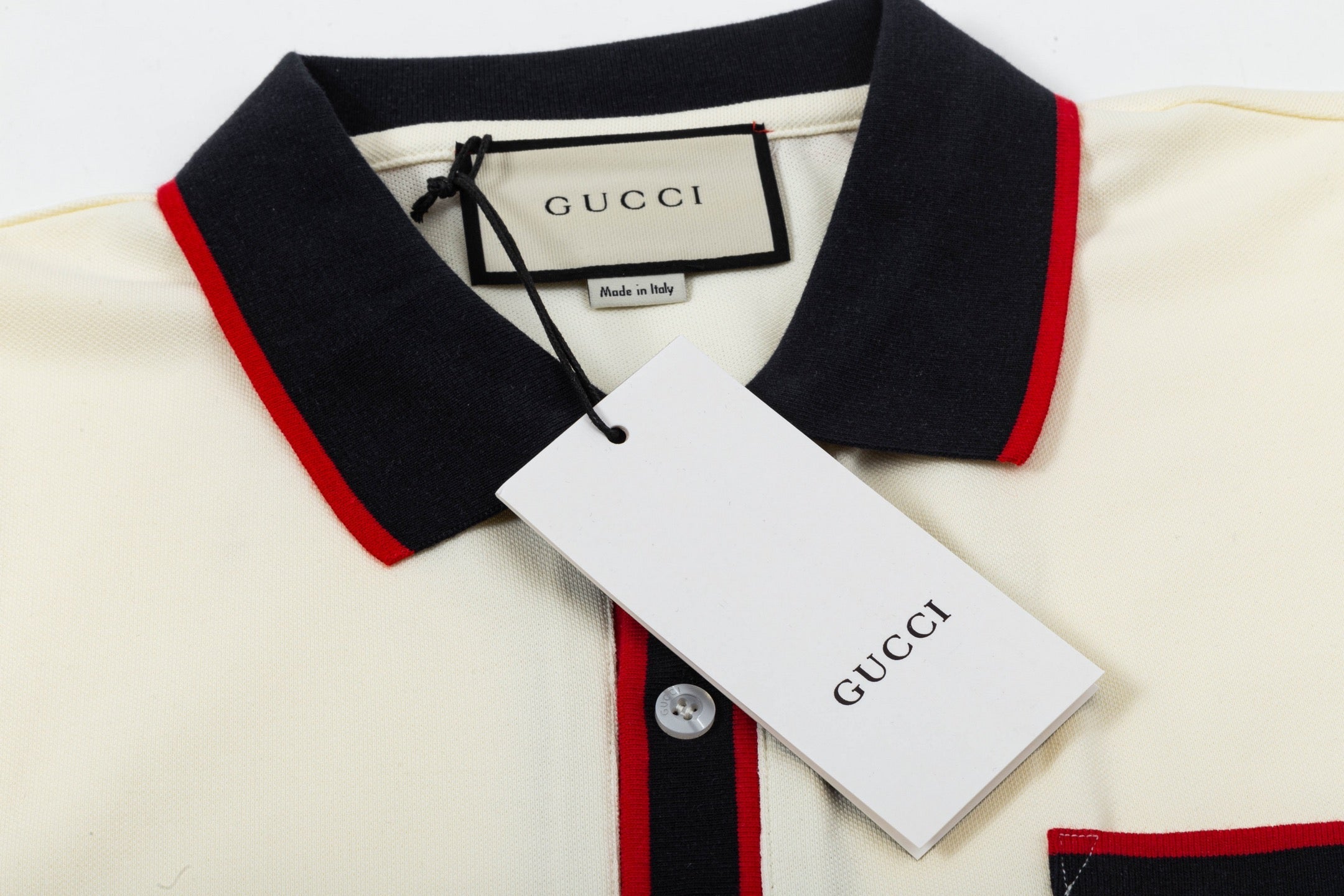 Lapel cotton polo shirt