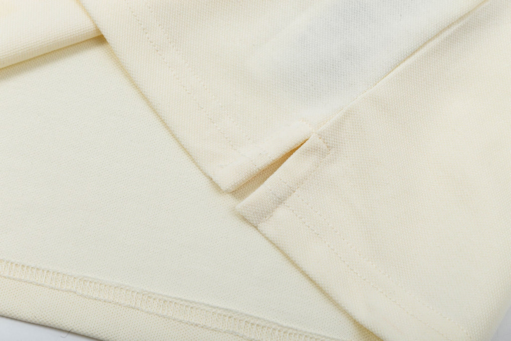 Lapel cotton polo shirt
