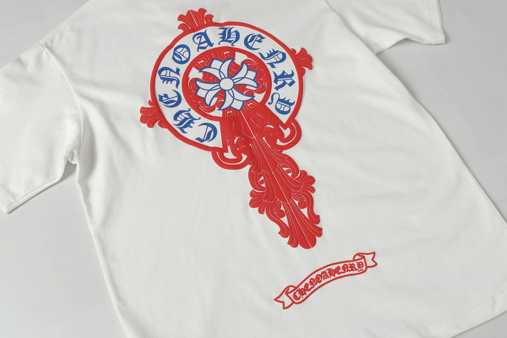 Bubble crew neck printed T-shirt