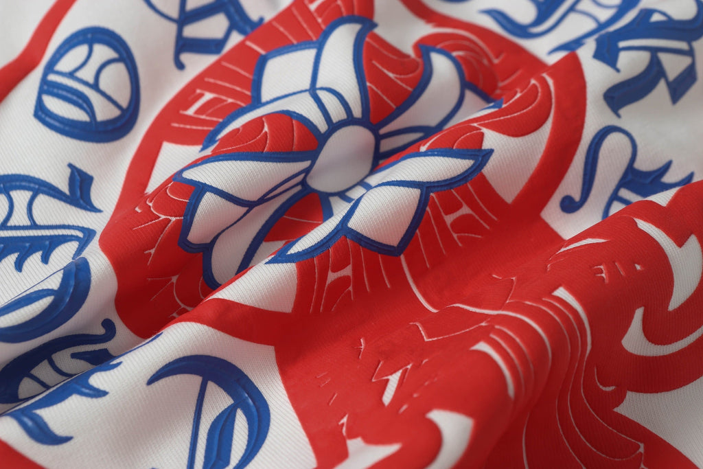 Bubble crew neck printed T-shirt