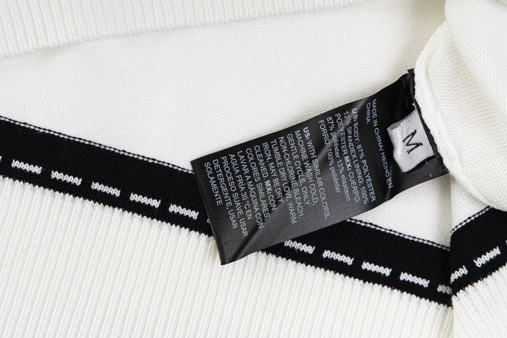 Knitted embroidered cotton T-shirt