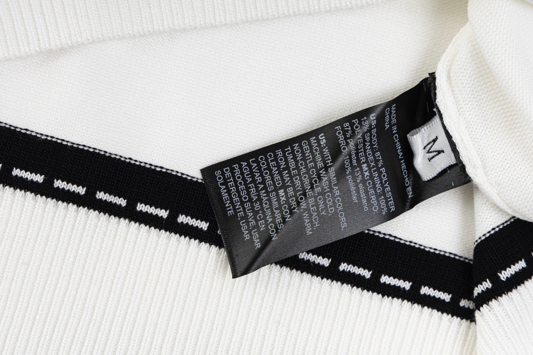 Knitted embroidered cotton T-shirt