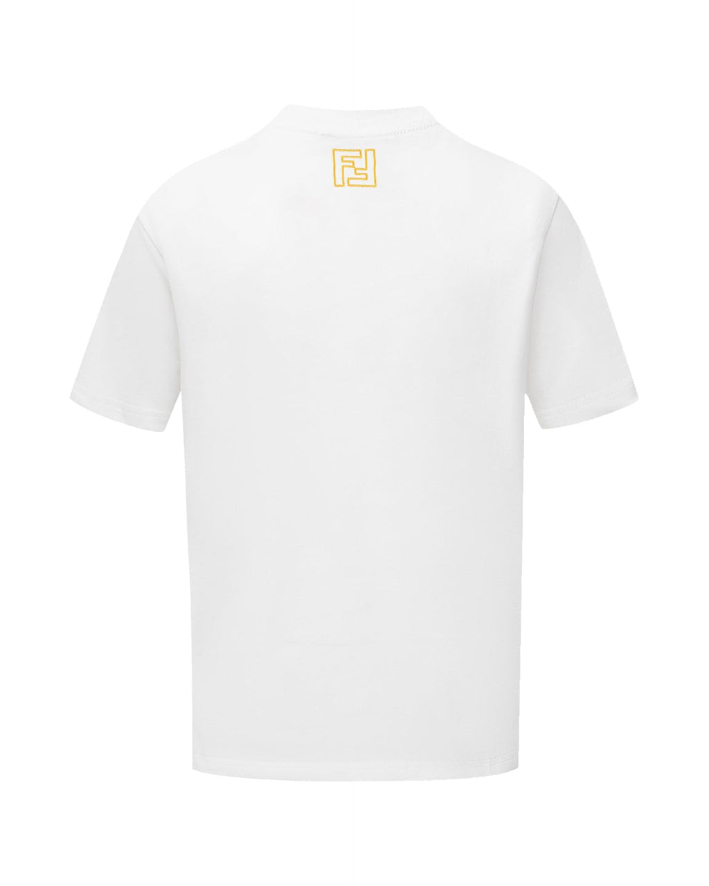 Double-sided embroidered cotton T-shirt