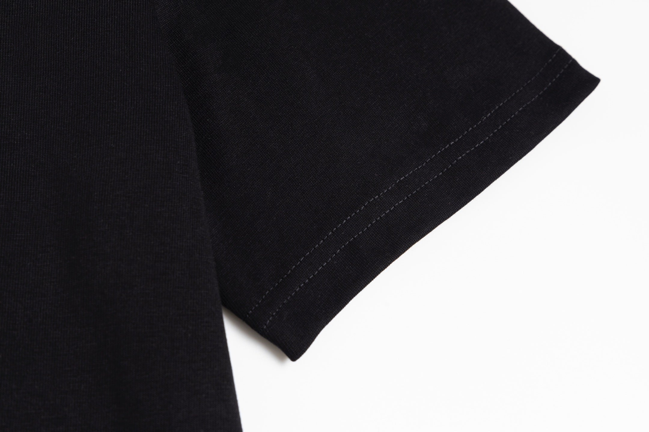 Double-sided embroidered cotton T-shirt