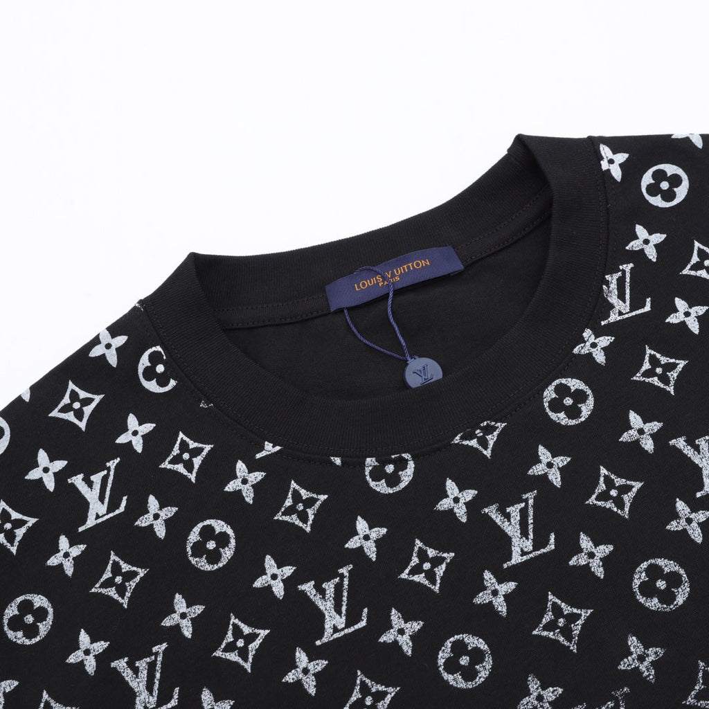 Printed crew neck cotton T-shirt