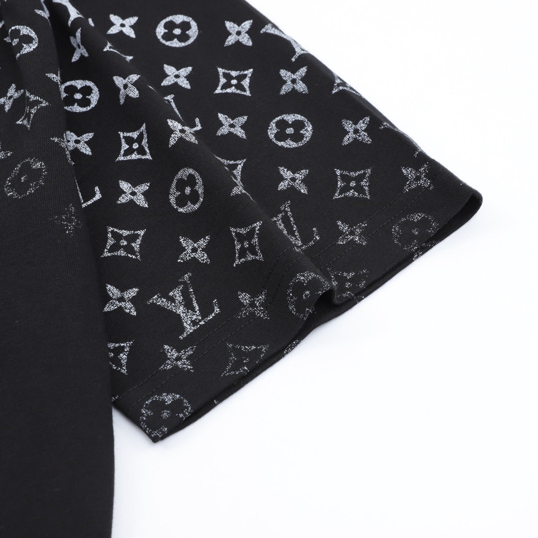 Printed crew neck cotton T-shirt