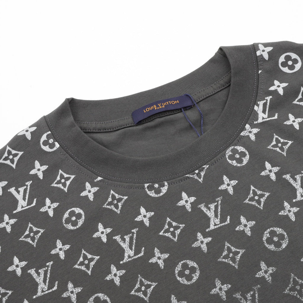 Printed crew neck cotton T-shirt