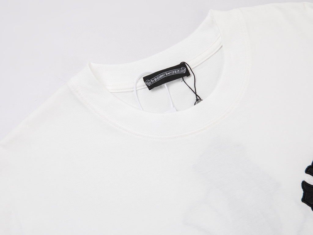 Double-sided embroidered T-shirt