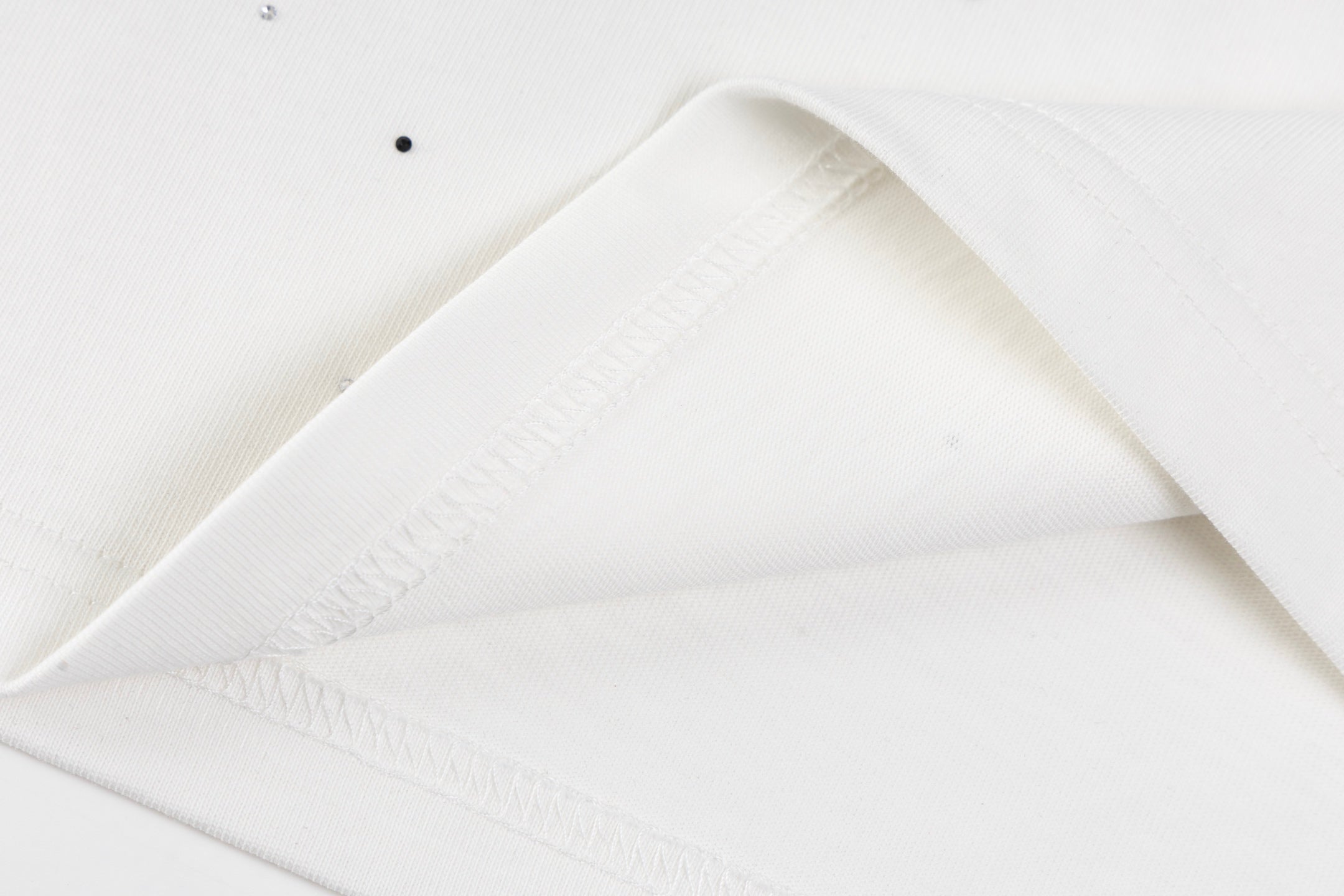 Rhinestone Printed Cotton T-Shirt