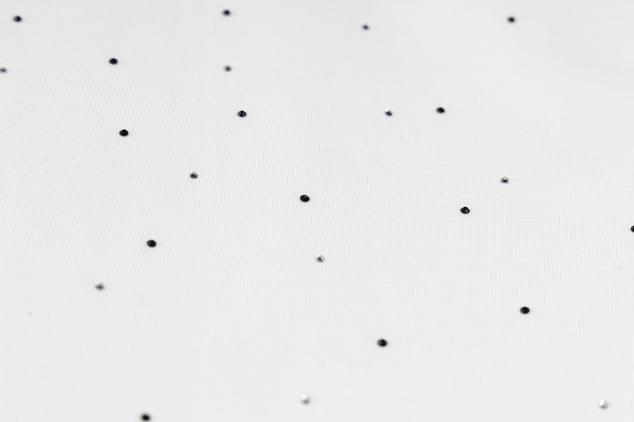 Rhinestone Printed Cotton T-Shirt