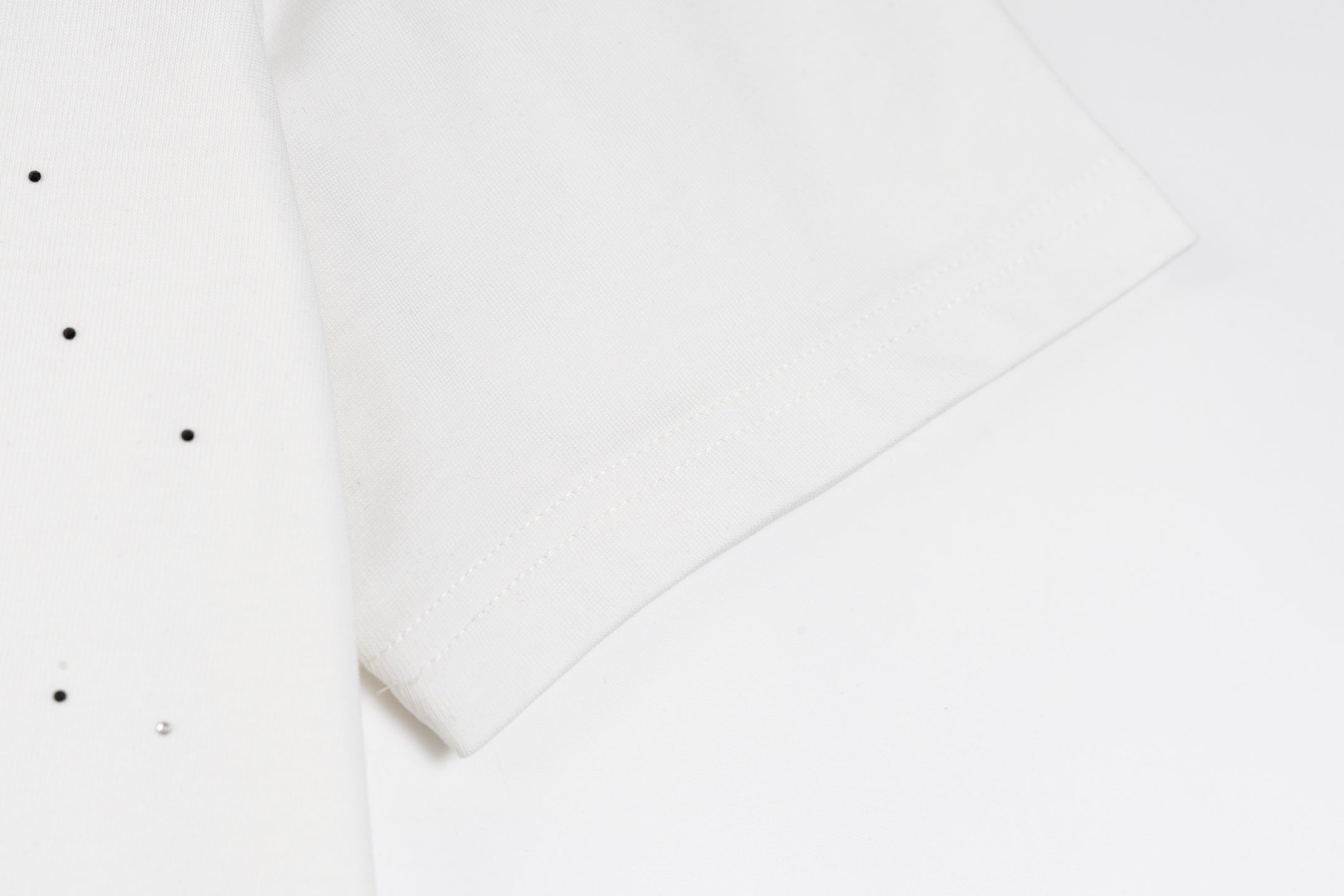 Rhinestone Printed Cotton T-Shirt