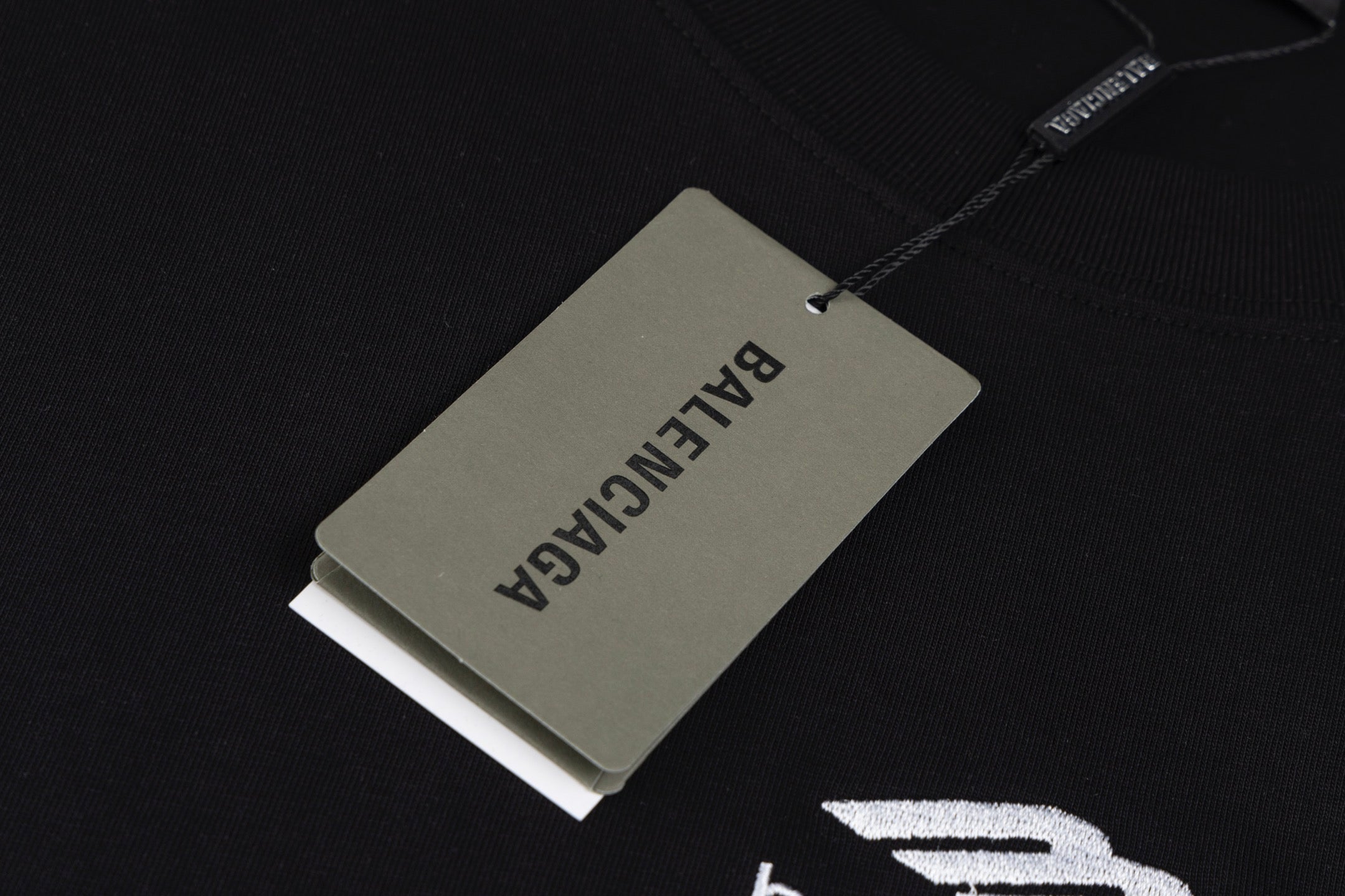 Embroidered crew neck cotton T-shirt